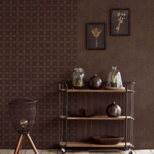 As Creation|Papel Pintado emulando azulejos de baño gris oscuro|Papel Pintado 2