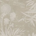 Papeldecor|Textile wallpaper for living rooms with fluffy flowers in beige tones|Wallpaper