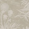 Papeldecor|Textile wallpaper for living rooms with fluffy flowers in beige tones|Wallpaper