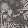 Papeldecor|Textiltapete Blumen-Silhouetten für Wohnzimmer oder exotische Diele|Tapeten