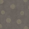 Papeldecor|Papier peint textile marron à pois dorés, rustique et élégant|Papier Peint