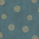 Papeldecor|Papier peint textile toile de lin turquoise à pois originaux|Papier Peint