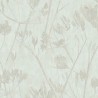 Papeldecor|Papier peint textile vert pastel avec détails floraux|Papier Peint