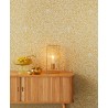 Papeldecor|Wallpaper damask gold with classic ornaments in relief|Wallpaper