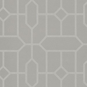 Papeldecor|Modern floral arabesque gray wallpaper|Wallpaper