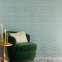 Papeldecor|Papier peint contemporain design géométrique vert|Papier Peint