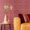 Papeldecor|Wallpaper geometric red, classic and modern design|Wallpaper