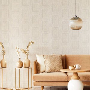 Eijffinger|Romantic wallpaper with tropical plants in beige|Wallpaper 2