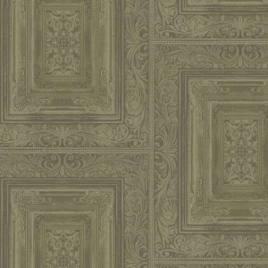 Caselio|Art-Déco-Geometrie Tapete in Blau und Gold|Tapeten