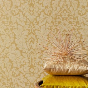 Papeldecor|Papel pintado floral rosa estilo Art Nouveau|Papel Pintado