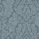 Papeldecor|Papier peint damas bleu, pour salon classique moderne|Papier Peint