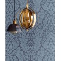 Papeldecor|Papier peint damas bleu, pour salon classique moderne|Papier Peint