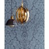 Papeldecor|Papier peint damas bleu, pour salon classique moderne|Papier Peint