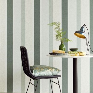 Papeldecor|Papier peint rayures larges bleu et turquoise|Rayures