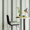 Papeldecor|High-end green striped wallpaper|Wallpaper