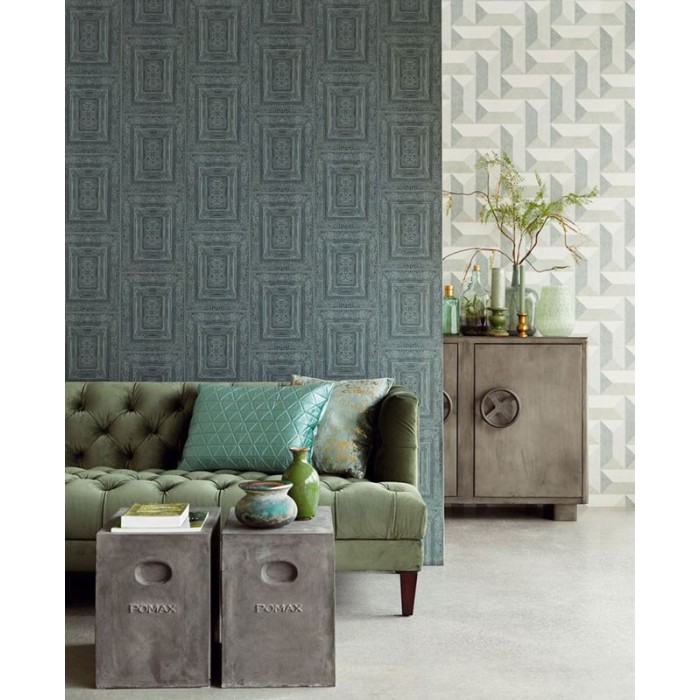 Papeldecor|Wallpaper 3D geometric concrete effect|Wallpaper