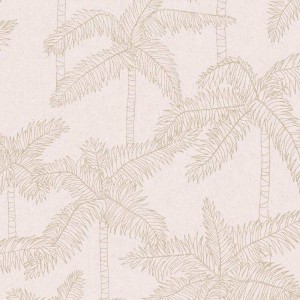 Papeldecor|Papier peint Urban Jungle feuilles de palmier beige crème|Floral