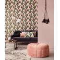 Papeldecor|Premium lilac wallpaper with stippled texture and porcelain effect|Wallpaper