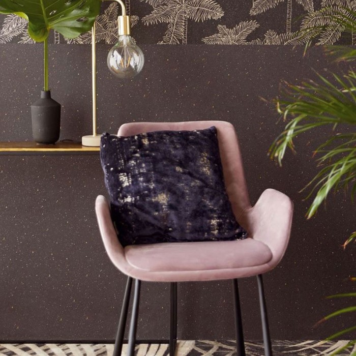 Papeldecor|Papel pintado premium estilo minimalista negro con puntos moteados|Papel Pintado