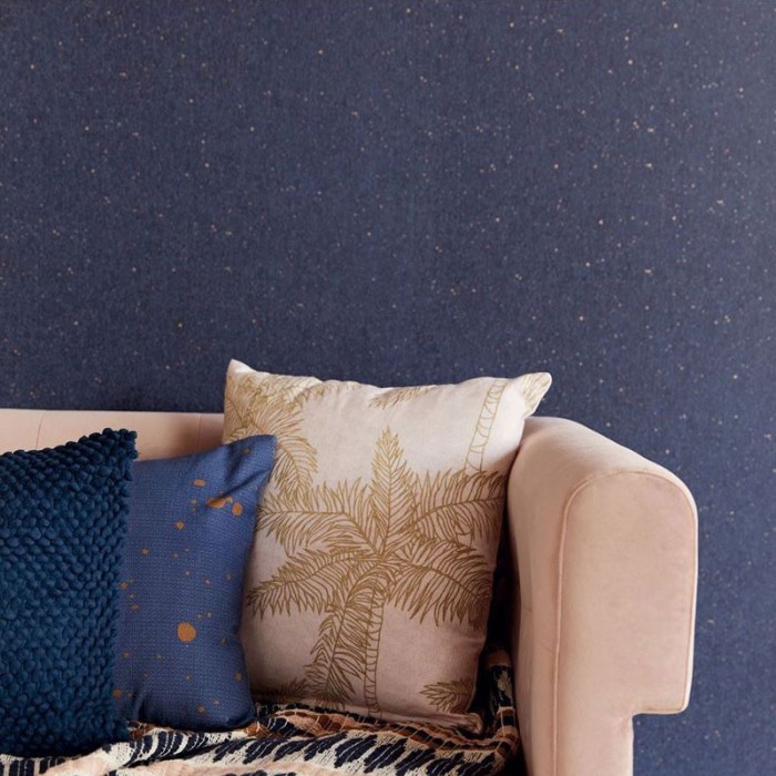 Papeldecor|Papier peint premium bleu moucheté avec éclaboussures de peinture|Papier Peint