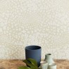 Papeldecor|Premium blue wallpaper with a trail of tiny flowers, ideal for bedrooms|Wallpaper