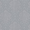 Architects Paper|Damask wallpaper in metallic grey, perfect for an elegant living room|Wallpaper