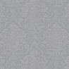 Architects Paper|Damask wallpaper in metallic grey, perfect for an elegant living room|Wallpaper