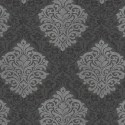Architects Paper|Damast-Tapete schwarz und silber metallisiert, pure Eleganz|Tapeten