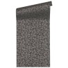 Architects Paper|Moderne Tapete mit Olivenzweig-Muster schwarz metallisiert|Tapeten