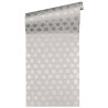 Architects Paper|Papel pintado metalizado de diseño tonos beige grisaceo|Papel Pintado