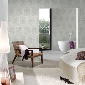 Architects Paper|Modern wallpaper in metallic white|Wallpaper 2