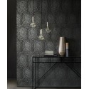 Architects Paper|Modern hallway wallpaper in metallic black|Wallpaper