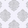 Papeldecor|Wallpaper silver and white elegant damask|Wallpaper