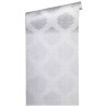 Papeldecor|Papier peint damas argent et blanc élégant|Papier Peint
