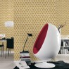 Papeldecor|Wallpaper gold metallic effect, modern design|Wallpaper