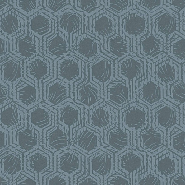 Papel pintado azul metalizado con de diseño moderno -  218-19142