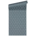 Papeldecor|Blaue metallisierte Tapete modernes Design|Tapeten