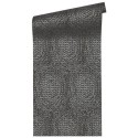 Papeldecor|Wallpaper ideal modern hallway black metallic design|Wallpaper