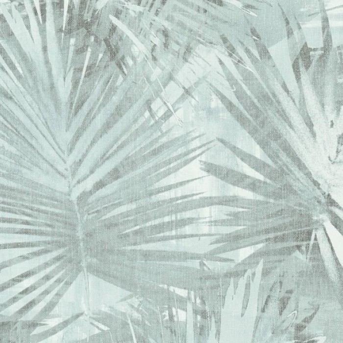 Papel pintado moderno, hojas de palmera turquesa -  218-19321