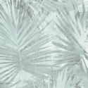 Papel pintado moderno, hojas de palmera turquesa -  218-19321