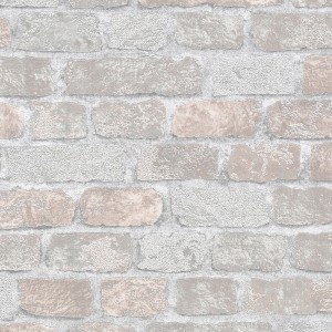 Papeldecor|Wallpaper white and red brick plastered|Brick Imitation