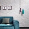 Marburg|Wallpaper light gray brick patched|Brick Imitation