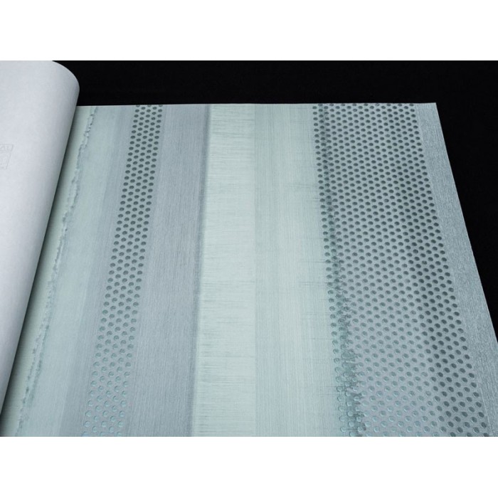 Marburg|Modern dotted stripe wallpaper in green tones|Wallpaper