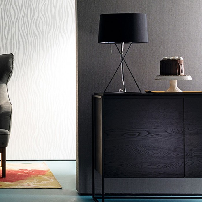 Marburg|Textile texture effect wallpaper in anthracite grey|Wallpaper