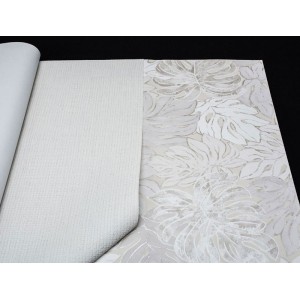 Grandeco|Papier peint floral feuilles de cumaru terre cuite|Papier Peint 2