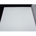 Marburg|Textile herringbone wallpaper in light grey|Fabric Imitation