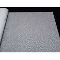 Marburg|Papier peint textile chevrons gris foncé|Imitation Tissu