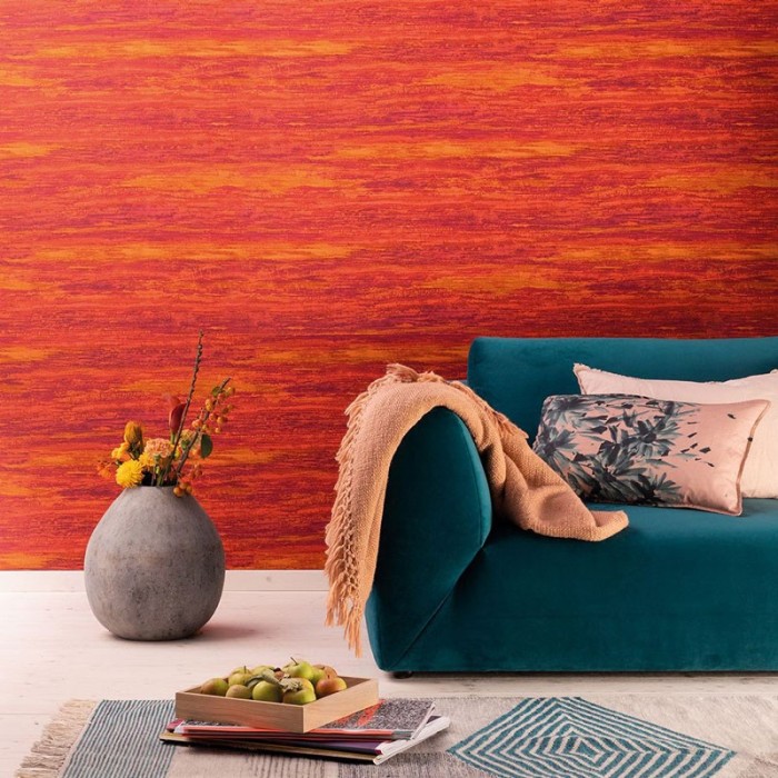 Papeldecor|Papier peint abstrait texture de raphia couleur crème|Papier Peint