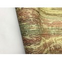 Papeldecor|Moderne abstrakte Tapete mit Rafia-Textur in Grün und Braun|Tapeten