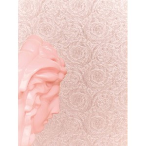 Versace|Ornamental wallpaper with metallic grey and gold texture|Wallpaper 2